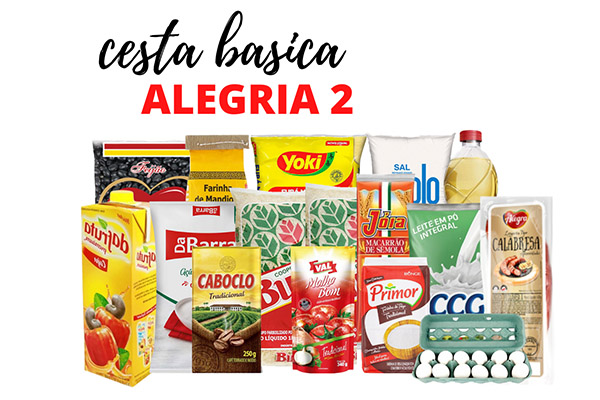 CESTA BASICA ALEGRIA 2 ;          R$121,13