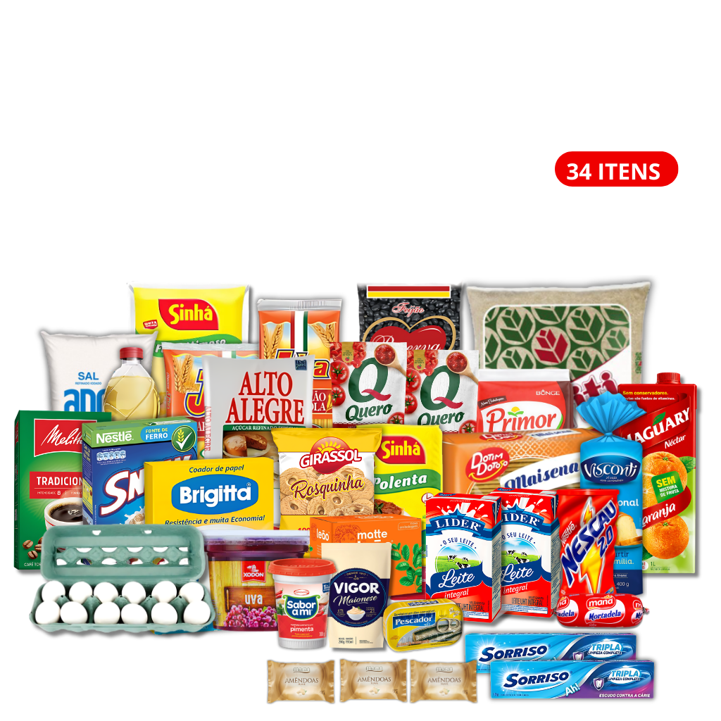 CESTA BASICA CASAL 1 -22,21 kg :   R$ 264,65