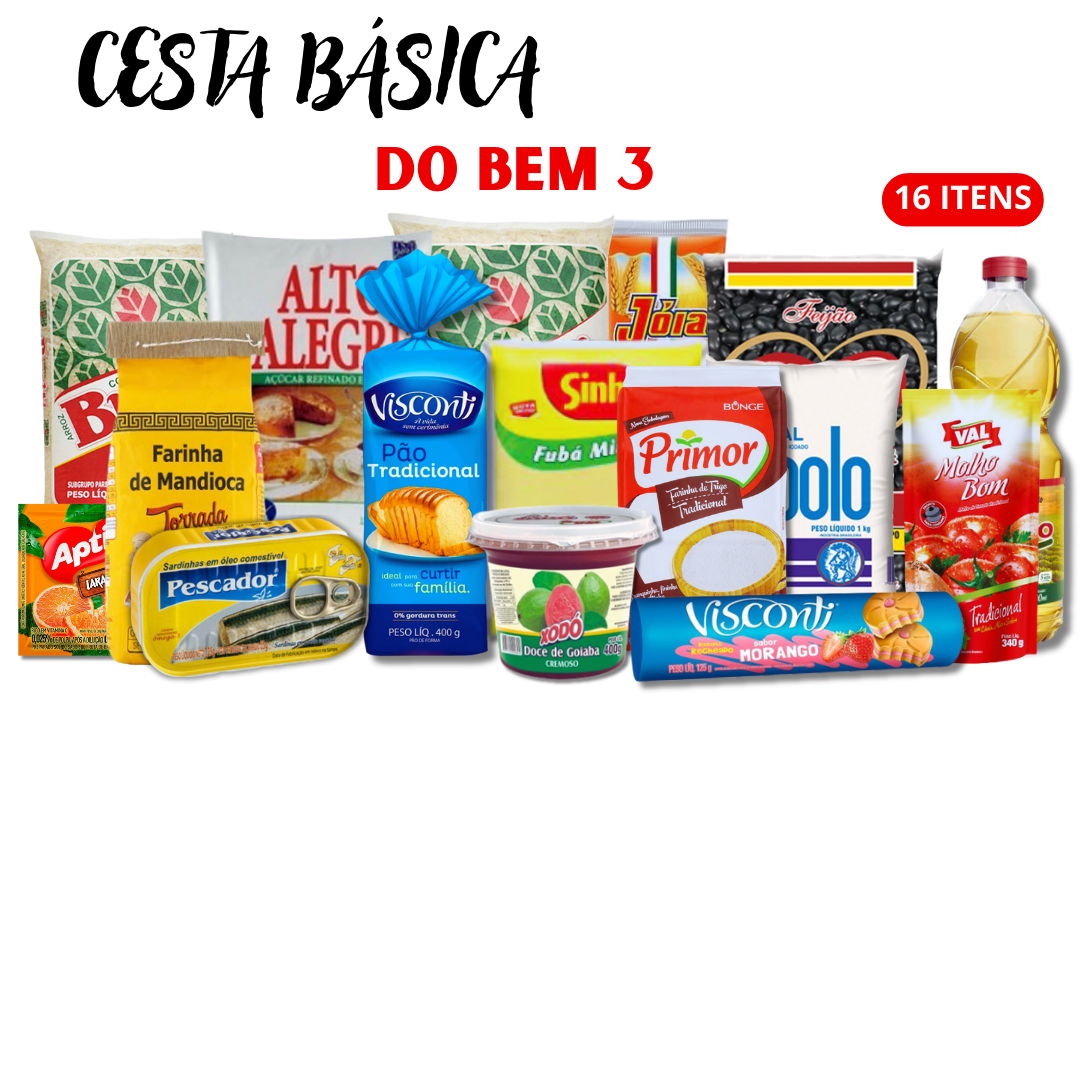 Cesta básica: (Do bem 3) :         R$95,61