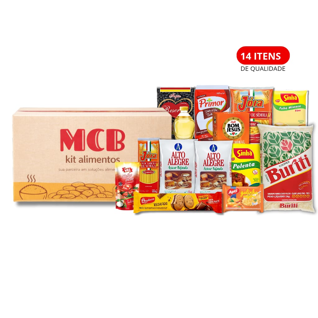 Cesta básica  Doação 1 - 12,03 kg :          R$ 132,56