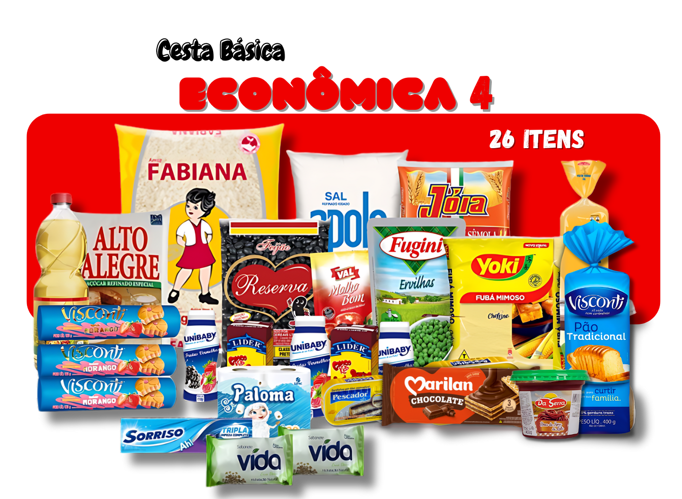 CESTA BASICA ECONOMICA 4:        R$ 133,79