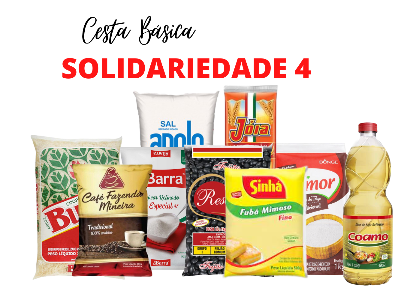 CESTA BÁSICA SOLIDARIEDADE 4  :    R$60,33