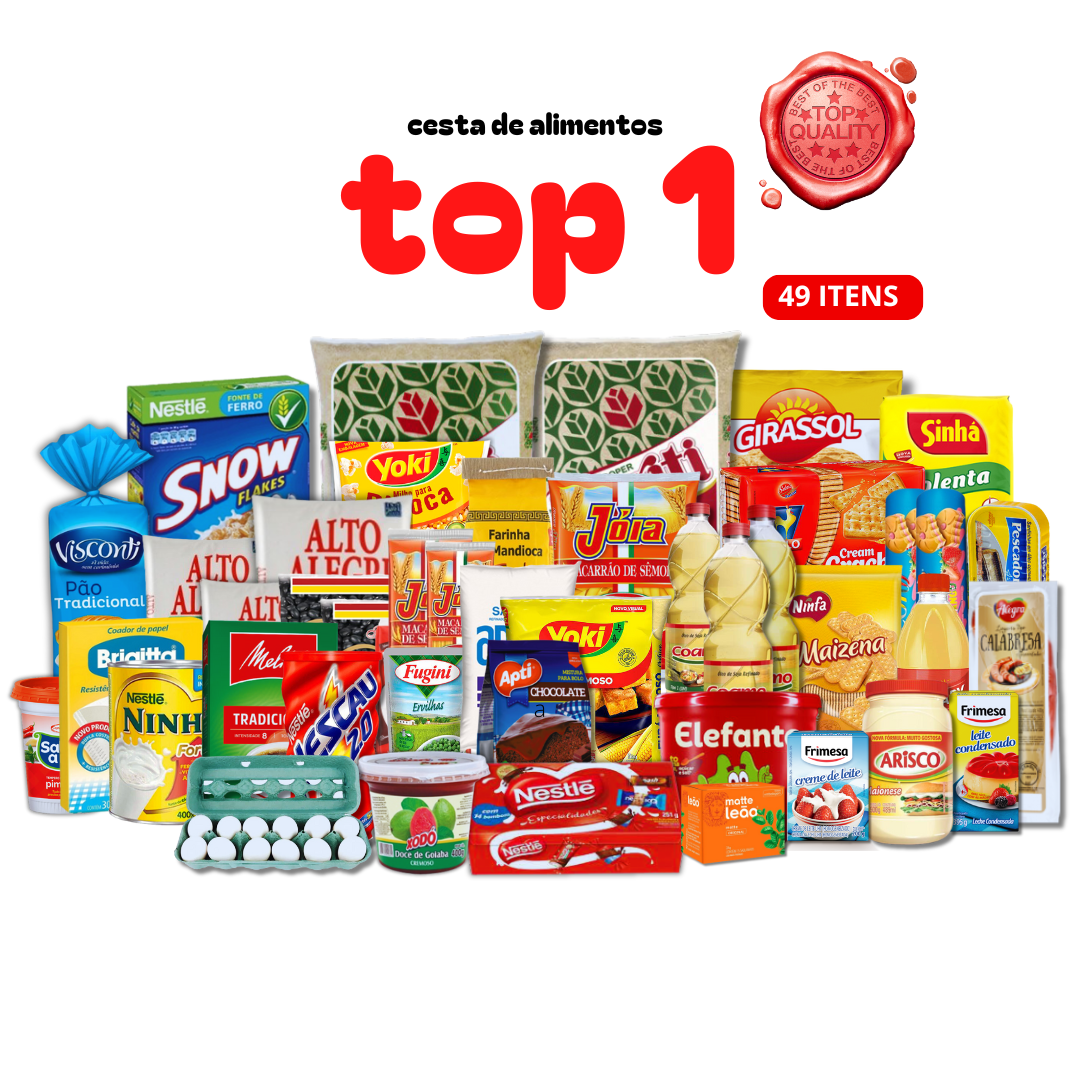 CESTA BASICA TOP 1  ;    R$430,90