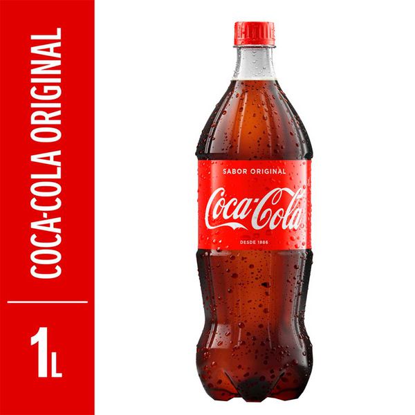 COCA COLA PET 1 LT ORIGINAL:  R$ 25,44