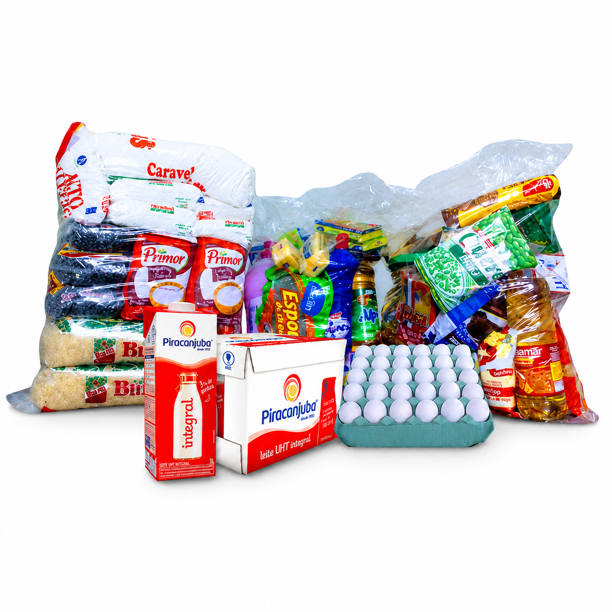 KIT ALIMENTAÇÃO FAMÍLIA MCB -MODELO 4  KG: R$ 589,78