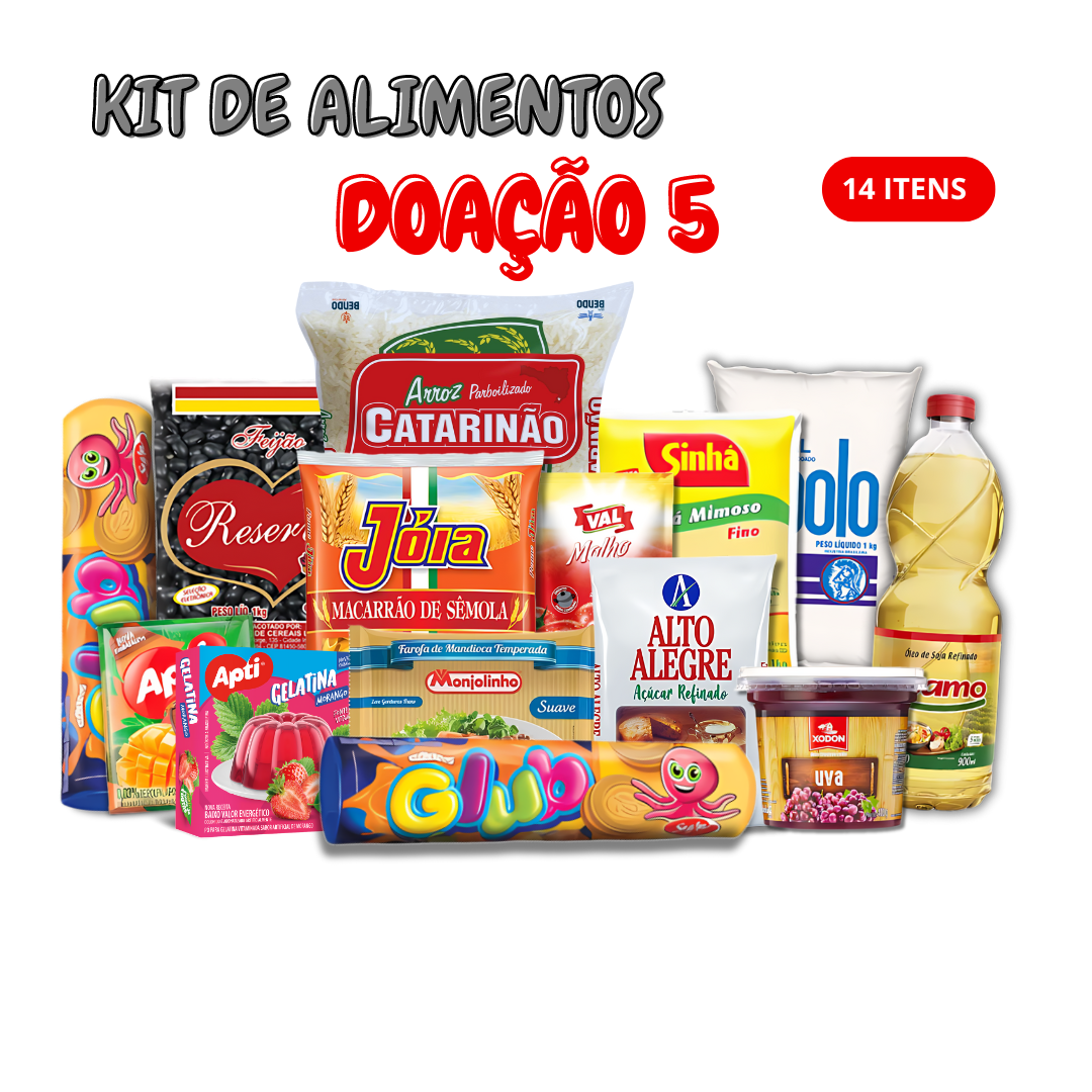 KIT DOAÇÃO 5 :                     R$ 89,67  